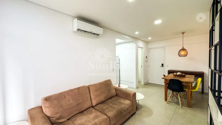 Imagem Apartamento mobiliado para alugar com 1 suíte e 1 vaga 49m² - R$5.172,00 pacote Alphaville - Barueri/SP