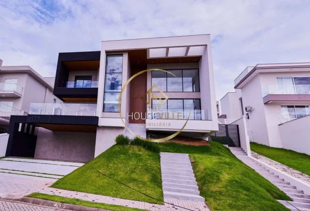 Imagem Casa Sobrado, 4 dormitórios ( 4 suítes), 4 vagas, Cond. Paratehy Norte Sjc.