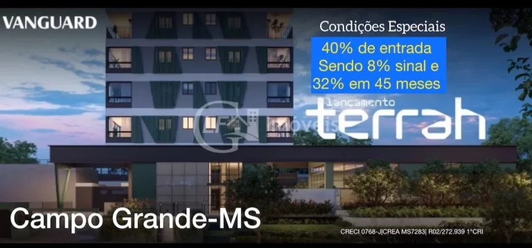 Apartamento à venda em Campo Grande-MS, bairro Carandá Bosque: 3 quartos, 1 suíte, 107m² de área. Venha conferir!