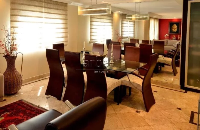 Imagem Apartamento com 190 metros quadrados, 3 dormitórios sendo todos suítes, sala íntima de TV, sala c...