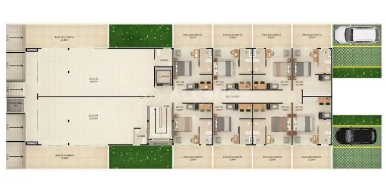 Imagem Flat - 18,55m² - Intermares, Cabedelo/PB