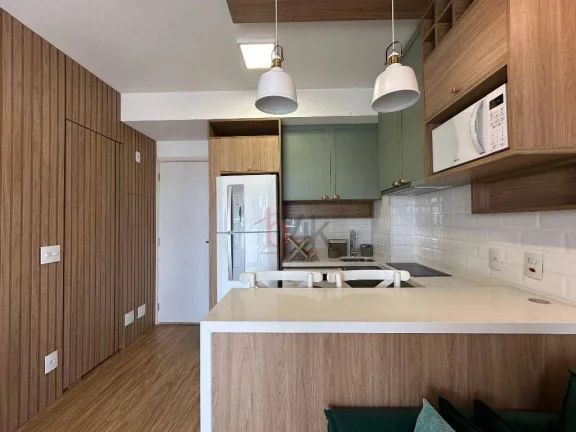 Imagem Apartamento studio mobiliado para alugar no Add Nova Berrini - Decorado