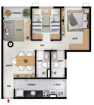 Imagem Cobertura de 2 Quartos com Suíte e Vaga na Freguesia, Rio de Janeiro - RJ: 133,31m² de Pura Exclusividade!