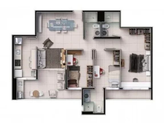 Imagem Apartamento 3 dormitórios para Venda em Teresina, Fatima, 3 dormitórios, 1 suíte, 2 banheiros, 2 vagas
