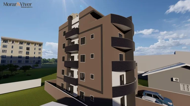 Imagem Apartamento para Venda em São José dos Pinhais, Cruzeiro, 2 dormitórios, 1 suíte, 2 banheiros, 1 vaga