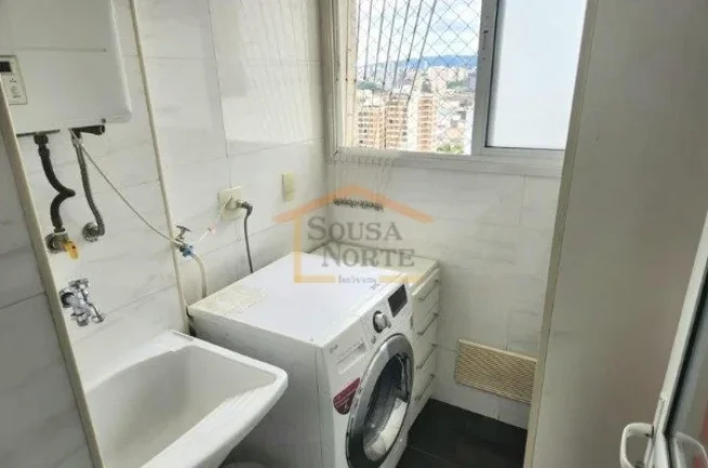Imagem Apartamento de 61 m², em andar alto, com 2 dormitórios, sendo 1 suíte, sala para dois ambientes c...