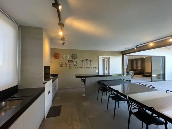Imagem Excelente casa alto padrão mobiliada com piscina e spa, 3 suítes em Alphaville V