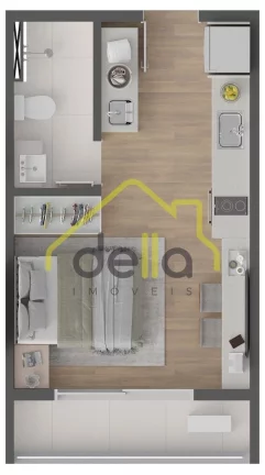 Imagem Lançamento Studio Edificio Wave no Anita Garibaldi divisa com Atiradores!