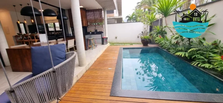 Imagem Venda ou Aluguel de casa em Juquehy - Condomínio com 4 suítes, 200m da praia, piscina privativa, área gourmet - máx. 12 pessoas | Juquehy Imobiliária