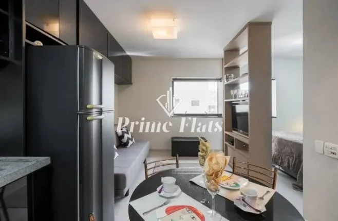 Imagem Flat disponível para locação no Le Premier, com 28m², 1 dormitório e 1 vaga de garagem