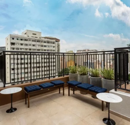 Imagem Apartamento na Região central com 25 metros quadrados com 1 quarto sendo 1 banheiro Possui academia...