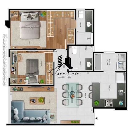 Imagem Apartamento à venda 2 quartos Castelo - Belo Horizonte/MG