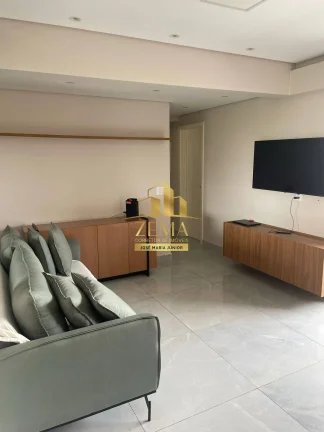 Imagem Apartamento 90m2, 03 dorms, Mobiliado, Ar Cond., 02 vagas, Cond. Completo