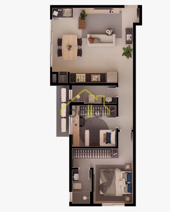 Imagem Pré Lançamento no Costa e Silva 1 suíte + 1 dormitório Minha Casa Minha Vida!