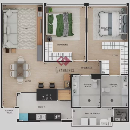 Imagem Apartamento à Venda - Higienópolis, 2 Quartos, 97m2 - São Paulo | Gramachos