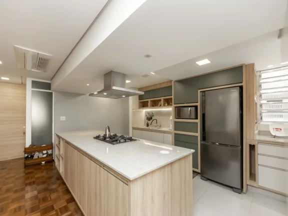 Imagem Apartamento Paraiso - 138M², 3 Dorms, 1 Suíte, 1 Vaga Determinada, Armários, Lavabo, Mobiliado.