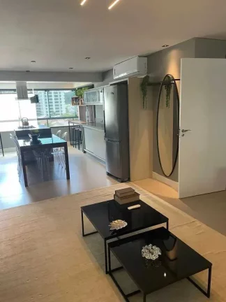 Imagem Apartamento mobiliado com 2 dormitórios sendo 1 suíte e 2 vagas de garagem na Praia Brava - Itajaí
