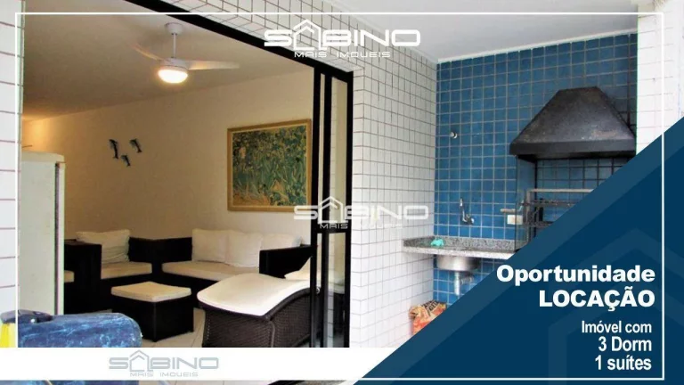 Imagem Apartamento para locação temporada, com 03 dormitórios, 1 suíte 02 vagas em Riviera de São Lourenço