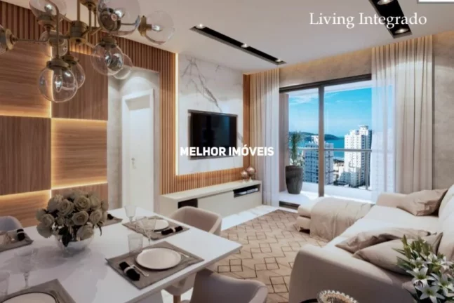 Imagem Apartamenta com vista arcial para o Mar à venda com 2 suítes localizado em Itapema.