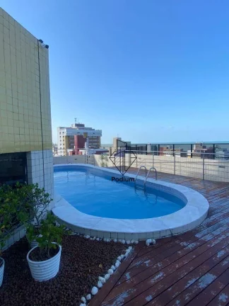 Imagem Apartamento porteira fechada com vista pra o mar a 300 metros da Praia de Manaíra