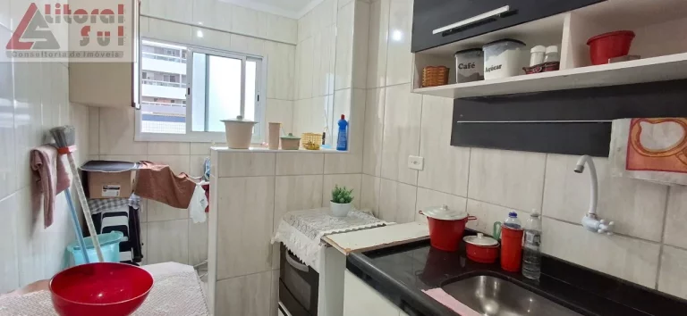 Imagem Apartamento à Venda em Praia Grande-SP: 1 quarto, 1 sala, 1 vaga, 48m² no Bairro Ocian!