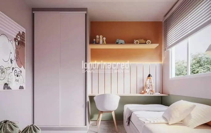 Imagem Apartamento à venda 2 Quartos, 1 Vaga, 47M², Jardim Maria Celina, Londrina - PR | Residencial London Tower