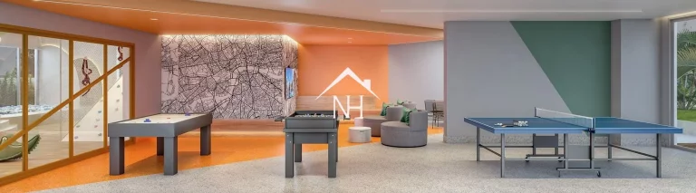 Imagem Apartamento de 114m com 3 suítes, varanda gourmet com churrasqueira com 2 vagas de garagem, Espaço gourmet, Brinquedoteca, Playground, Salão de jogos.