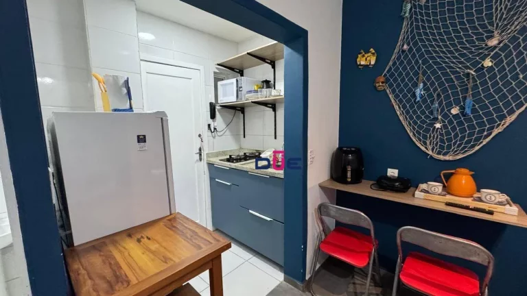 Imagem Apartamento à venda, 28 m² por R$ 300.000 - Embaré - Santos/SP