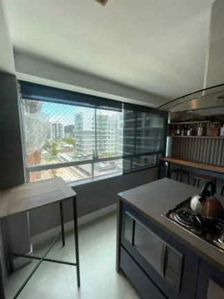 Imagem Apartamento mobiliado com 2 dormitórios sendo 1 suíte e 2 vagas de garagem na Praia Brava - Itajaí