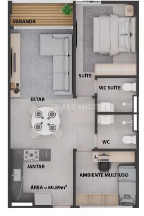 Imagem Sala Comercial - 47,11 m² - Cabo Branco, João Pessoa/PB