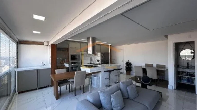 Imagem Apartamento mobiliado, com 1 dormitório, sendo 1 suite, 2 banheiros, varanda gourmet. 
1 vaga de ga...