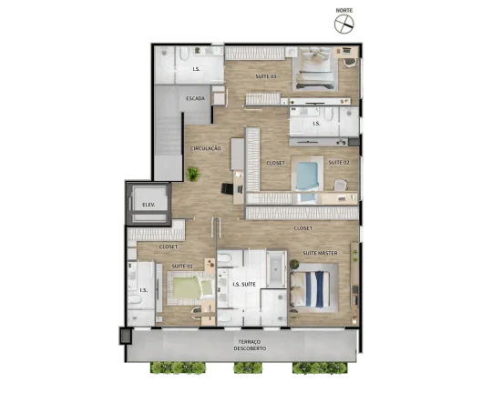 Imagem COBERTURA RESIDENCIAL em Curitiba - PR, Batel
