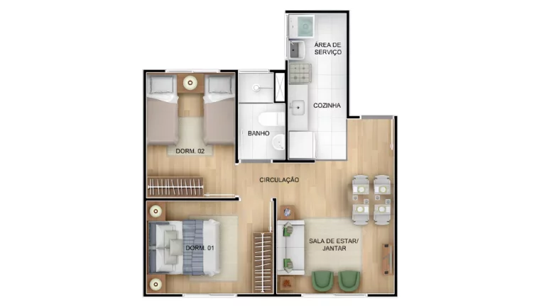 Imagem Apartamento com 2 Quartos à Venda, 41 m² em Campo Novo - Porto Alegre