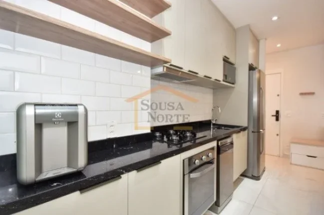 Imagem Apartamento mobiliado, no último andar, 2 dormitórios, sendo 1 suite, 1 deles adaptado para home o...