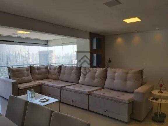 Imagem Apartamento brooklin decorado andar alto vista livre