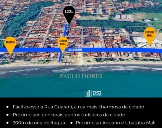 Imagem APARTAMENTO DE 1 SUÍTE MAIS LAVABO A MENOS DE 300 METROS DA RODA GIGANTE E AQUÁRIO NO ITAGUA EM UBATUBA-SP