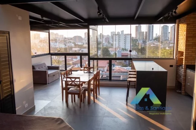 Imagem SANTO ANDRÉ Bairro Jardim Sobrado Tríplex Mobiliado 169M², condomínio fechado, 3 vagas, ótima localização e valor !!!
