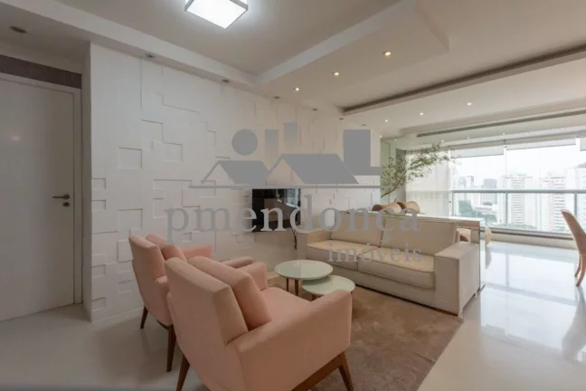 Imagem Apartamento na Vila Romana mobiliado com 3 suítes e 3 vagas, 172 m².