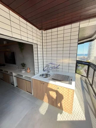 Imagem Apartamento com 3 dormitórios à venda, 105 m² por R$ 855.000,00 - Guilhermina - Praia Grande/SP