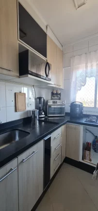 Imagem Apartamento mobiliado para locação em Santo André-SP, Vila Príncipe de Gales: 2 quartos, 1 banheiro, 1 vaga de garagem, 50,00 m²