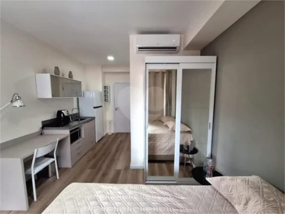 Imagem Apartamento à venda ou para alugar com 1 quarto no condomínio Essencial Brooklin, São Paulo - SP