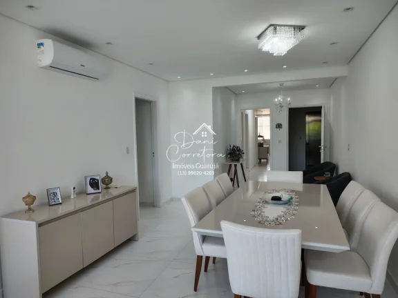 Imagem Imperdível! Apartamento de luxo à venda em Guarujá-SP, Pitangueiras. 3 quartos, 3 suítes, 2 salas, 5 banheiros, 2 vagas, 180m².
