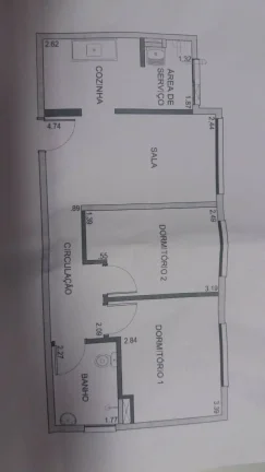 Imagem Apartamento Mobiliado para Locação Campos Elísios - 54M², 2 Dorms.