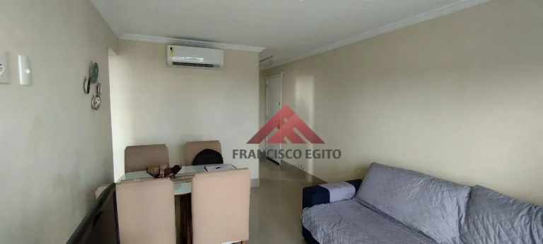 Imagem Apartamento com varanda sala quarto no centro todo montado e com porteira fechada,vaga de garagem na escritu