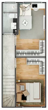 Imagem CASA COM 57.5 m² - GUILHERMINA - PRAIA GRANDE SP