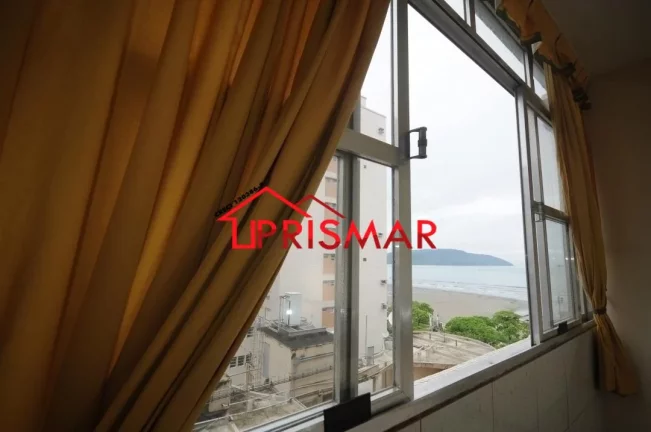 Imagem Edificio frente ao mar. Vendo 3 dormitórios, 1 suite 1 vaga Gonzaga