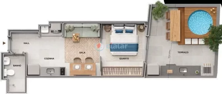 Imagem Apartamento à venda 1 Quarto 40.2M Centro Rio de Janeiro - RJ | Cores de Fátima Imagem Apartamento à venda 1 Quarto 40.2M Centro Rio de Janeiro - RJ | Cores de Fátima