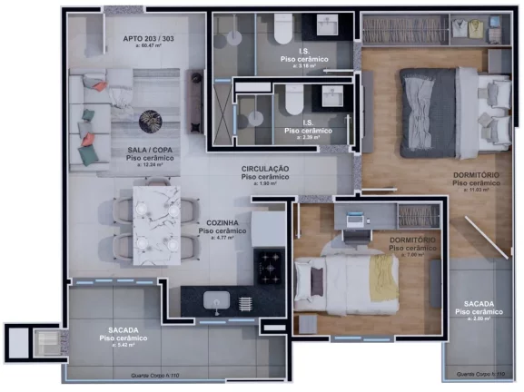 Imagem Barcelona - Apartamento à venda no bairro Hauer - Curitiba/PR
