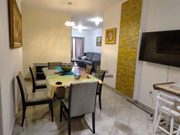 Imagem Apartamento com 2 dormitórios à venda, 100 m² por R$ 698.000 - Tupi - Praia Grande/SP