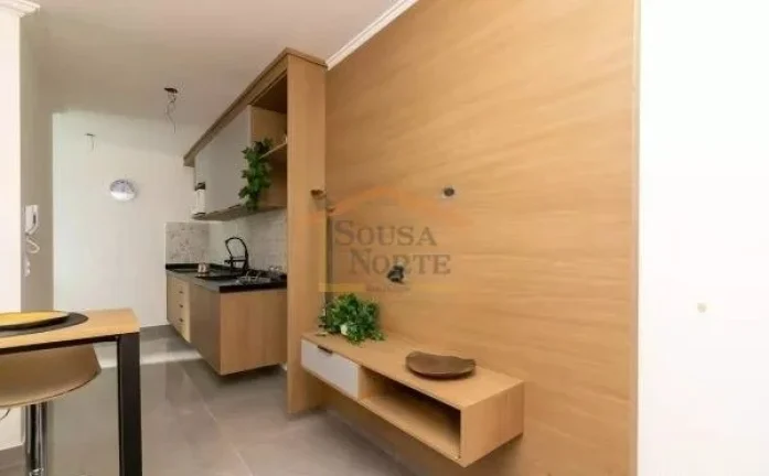 Imagem Apto decorado, 2 dormitórios, sala, cozinha, banheiro, área de serviço, 1 vaga. 37m².
Acabamento...